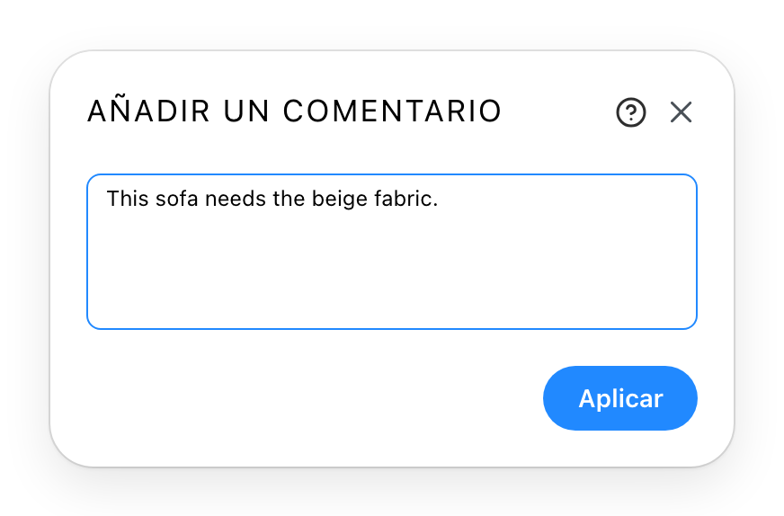 El diálogo de comentario