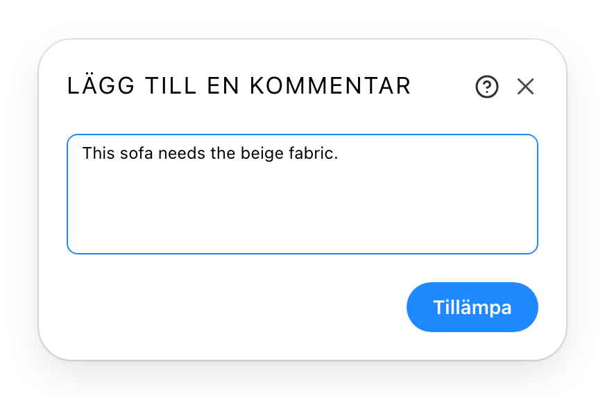 Kommentarsdialogen