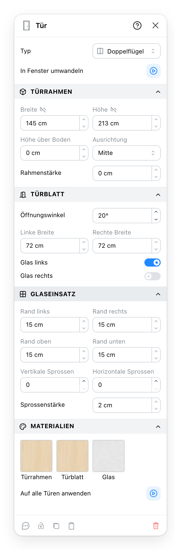 Das Tür-Panel