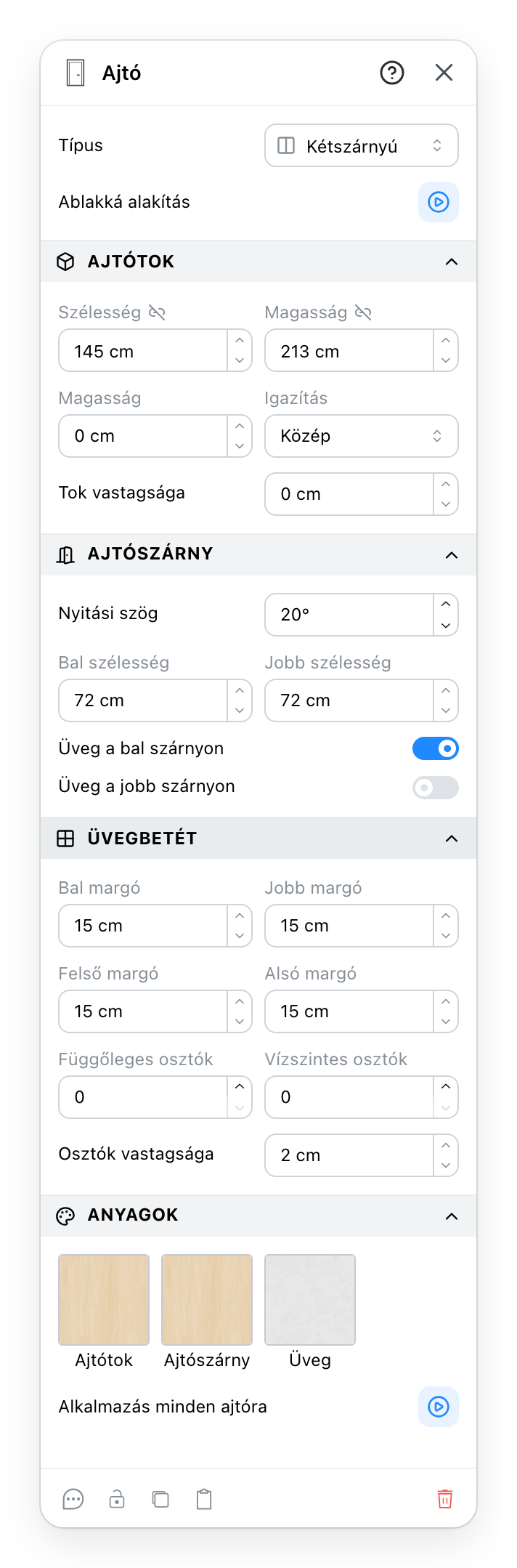 Az Ajtó panel