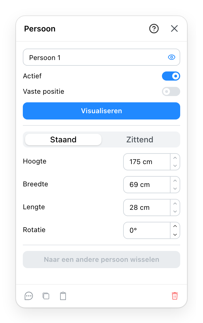Het persoonpaneel
