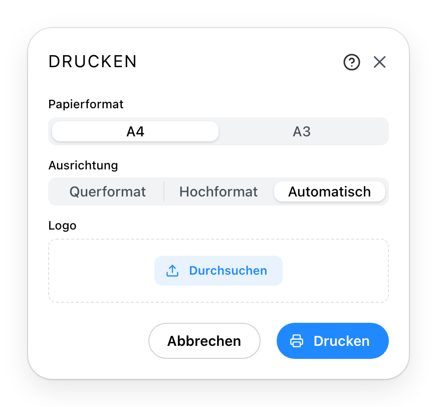 Der Druckdialog