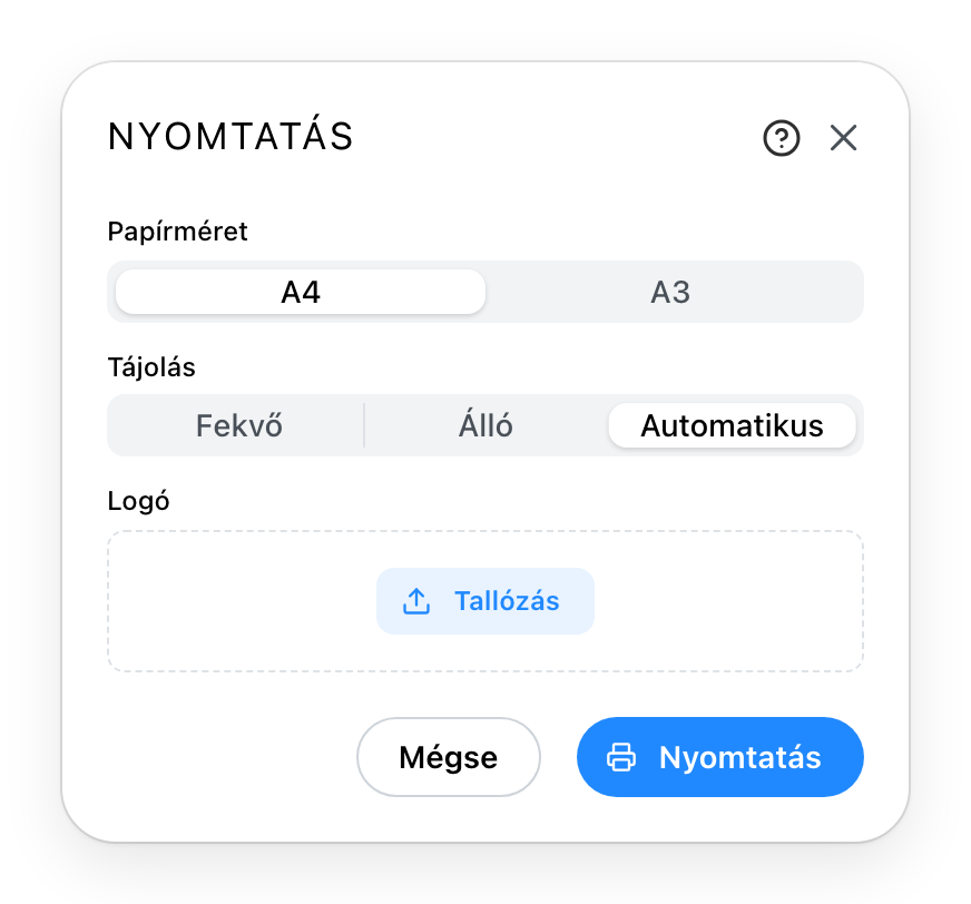 A nyomtatás párbeszéde