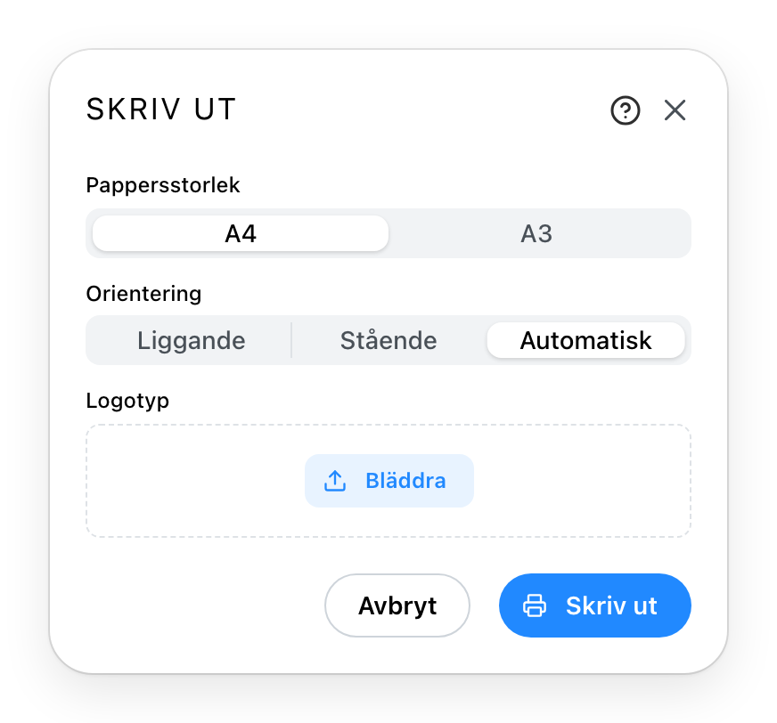 Utskriftsdialogen