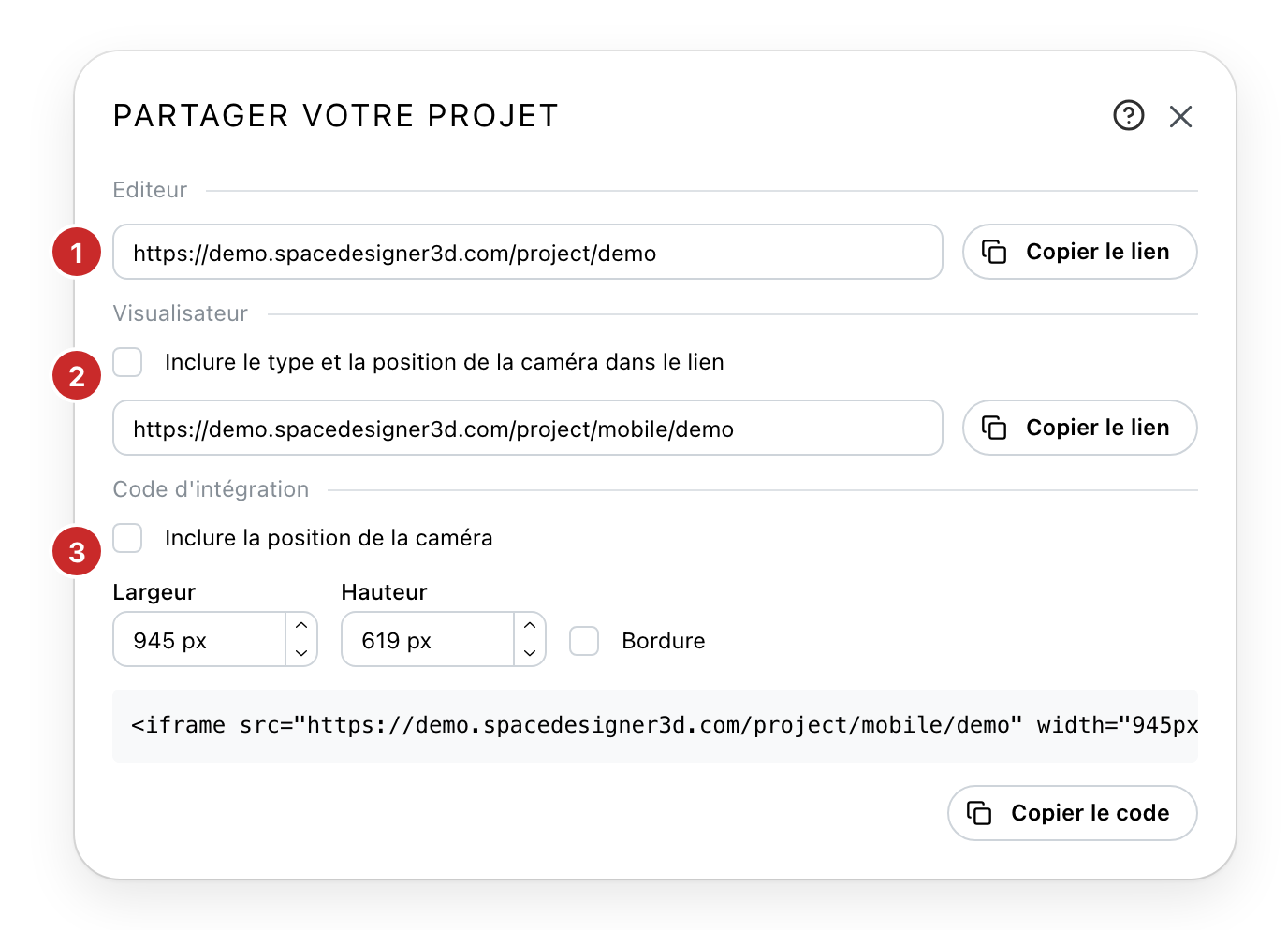 Le dialogue de partage, ses trois sections numérotées