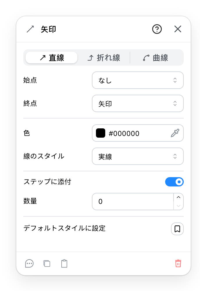 ステップ矢印パネル