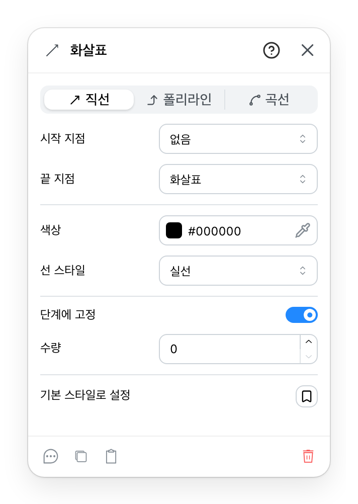 단계 화살표 패널