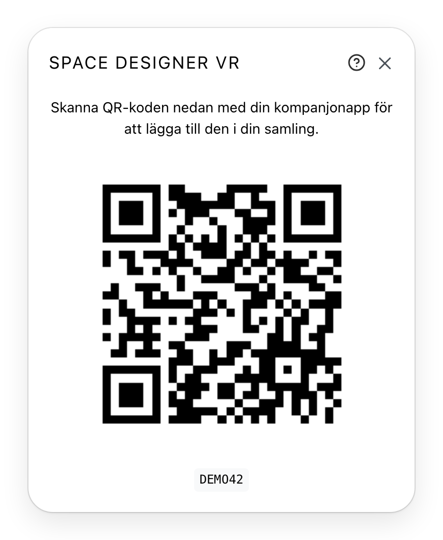 QR-koden och parkopplingskoden