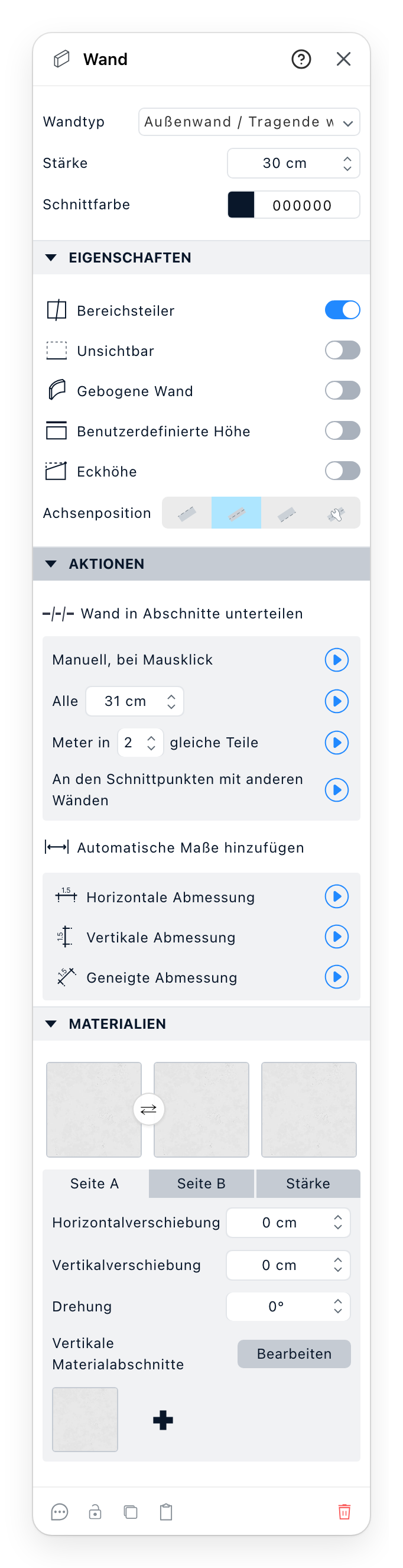 Das Panel Wand