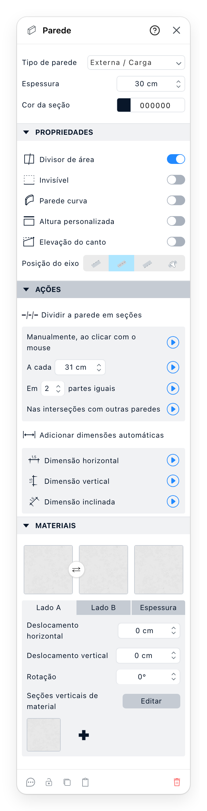 O painel Parede